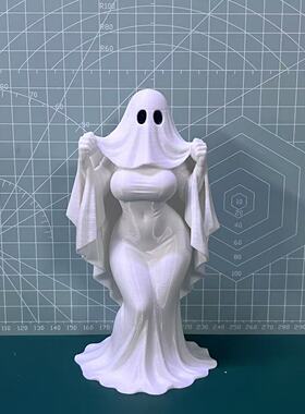 3D一体打印幽灵娘周边摆件