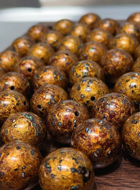 满罗甸黄色大漆约20毫米单珠