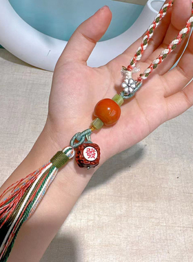 战国红玛瑙糖葫芦包挂