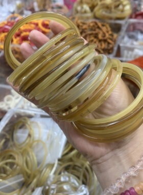 羊角手镯叮当镯镯子女首饰民族风饰品保健养生礼物天然手镯