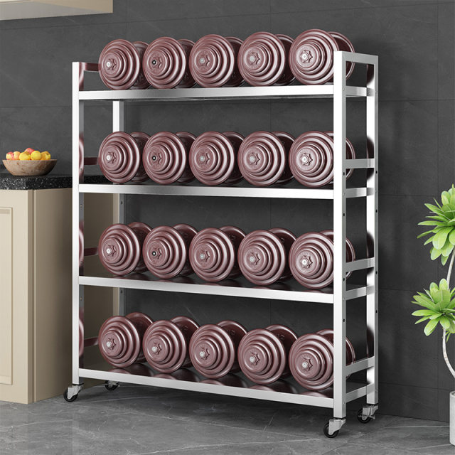Small storage rack with wheeled mobile stainless steel narrow gap