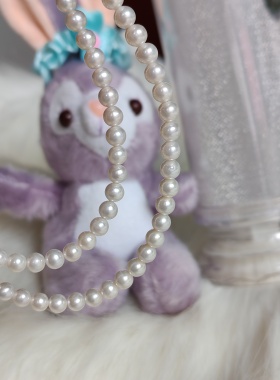 天然淡水珍珠卡5冷白正圆无暇轻奢高级感