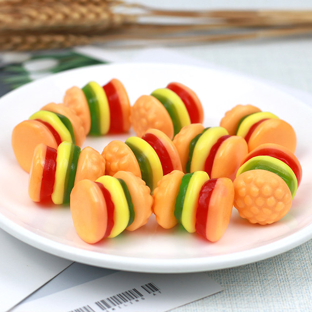 Golden Rice Burger Gummi Candy Children's Snack