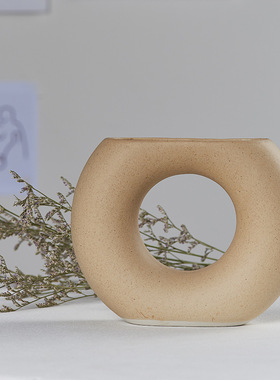 ins风韩国网红北欧陶瓷花瓶家居摆件民宿咖啡馆工作室装饰chic