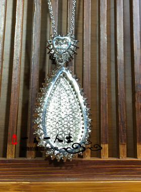 天然冰种帝王绿玉髓锁骨项链玉坠