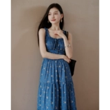 贰羊设计 Ретро платье, китайский стиль, цветочный принт