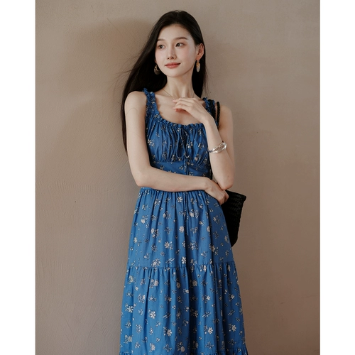 贰羊设计 Ретро платье, китайский стиль, цветочный принт