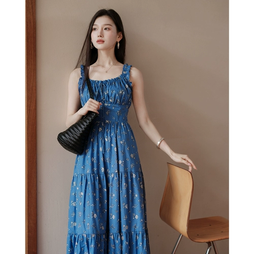 贰羊设计 Ретро платье, китайский стиль, цветочный принт