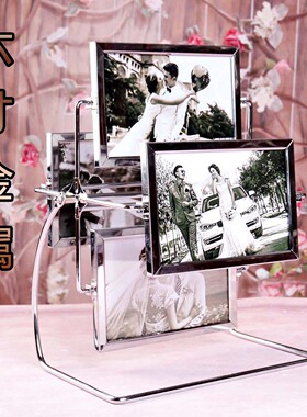 3/5/6寸摩天轮相框摆件金属diy制作儿童组合旋转风车摆台相架定制