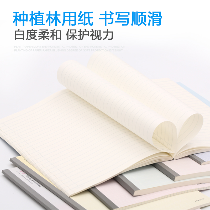 包邮3本装日本KOKUYO国誉方格英语英文分科目设计本学生读书课堂学习笔记本子记事作文网格本备注空白A5 B5-图2