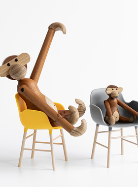 迷你版木质抖音同款可爱风猴子