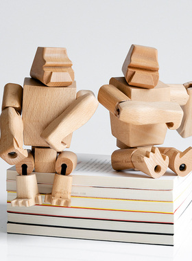 硬汉肌肉猩猩摆件木质工艺品