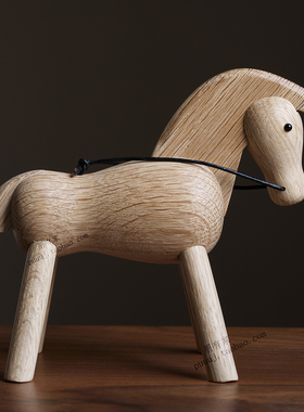 白马创意礼物木质家居装饰