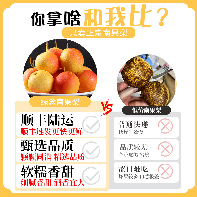 鞍山南果梨5斤东北特产南国梨海城包邮香水梨子新鲜冻梨孕妇水果 - 图1