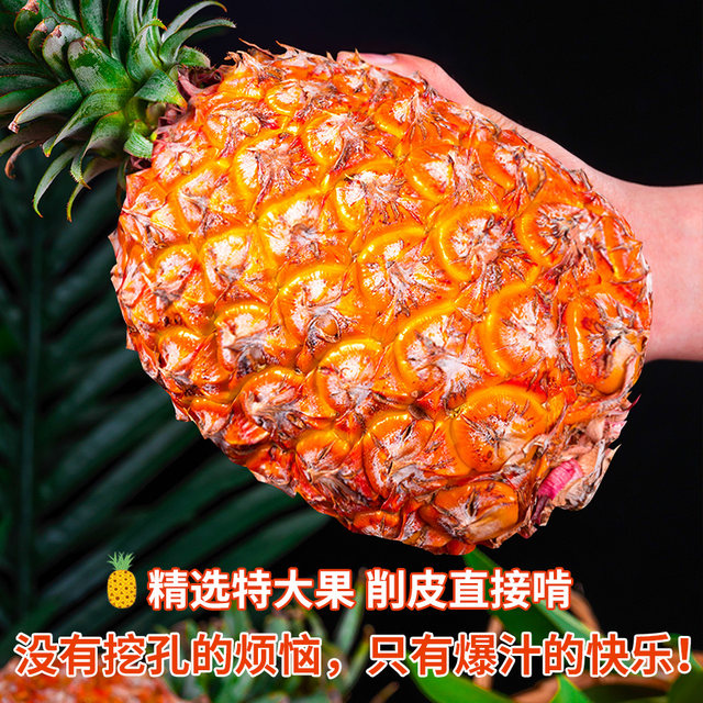 Authentic Hainan Golden Diamond Pineapple Straight Hair from Origin