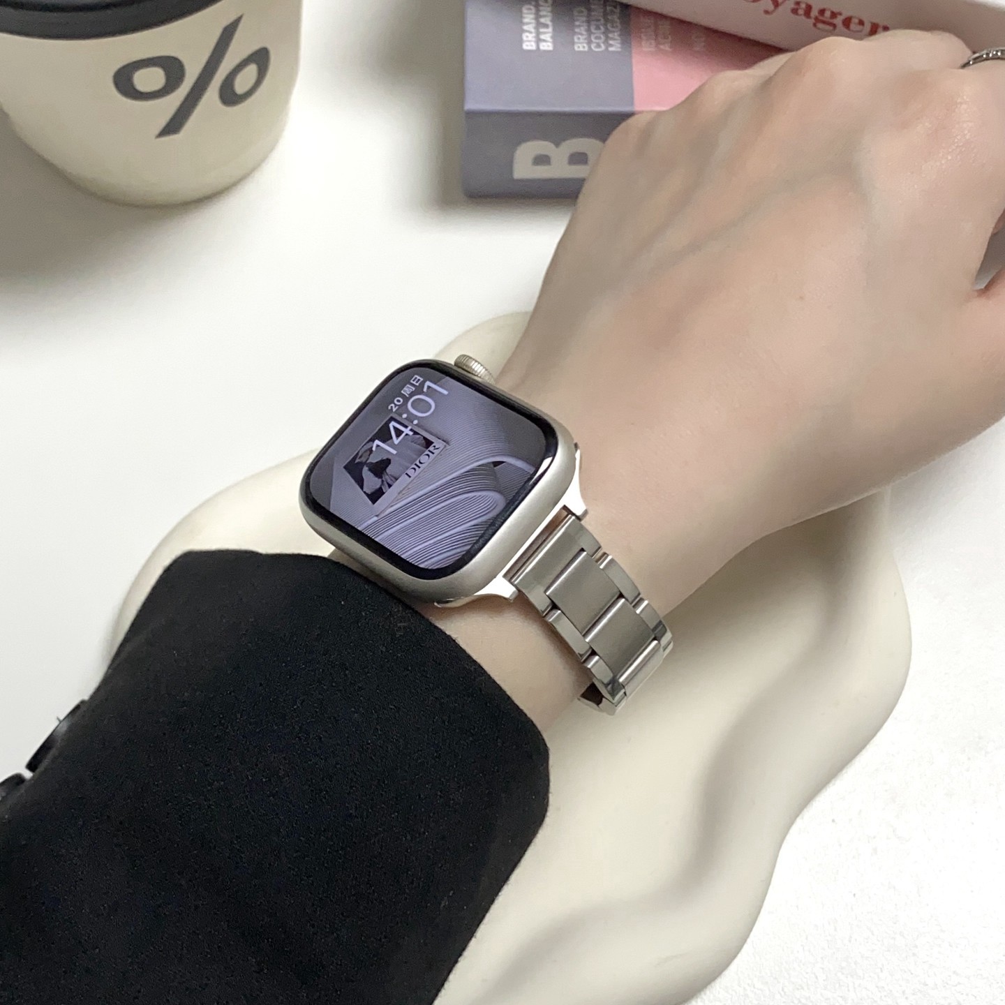 适用苹果手表iwatch表带s10金属applewatch9se细款小蛮腰女表链,淘宝优惠券,粉丝福利购,淘宝优惠卷