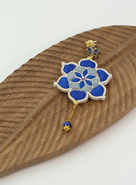 2025馥棠青岚-宝相花压襟吊坠
