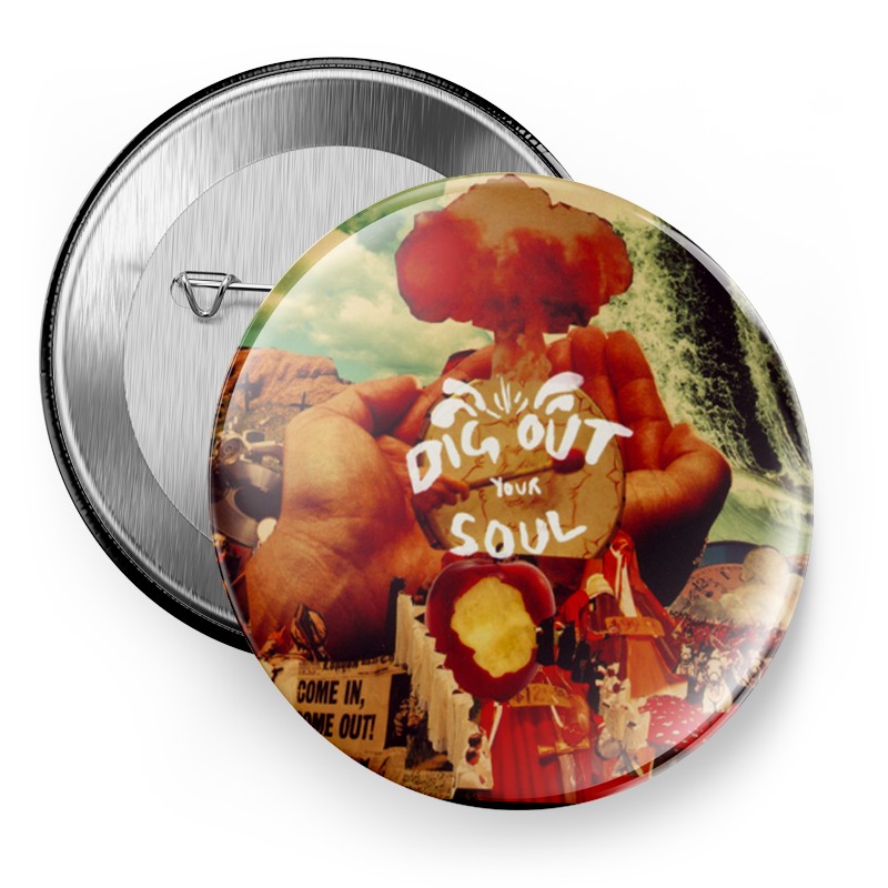 欧美英伦oasis绿洲乐队摇滚周边吧唧徽胸章挂件别针磁贴冰箱贴 - 图1