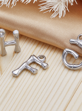 欧美不锈钢字母吊坠项链男女通用