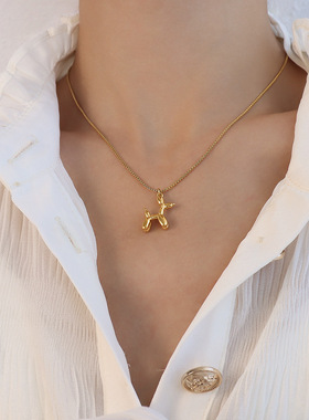 ins空气立体配饰钛钢手链