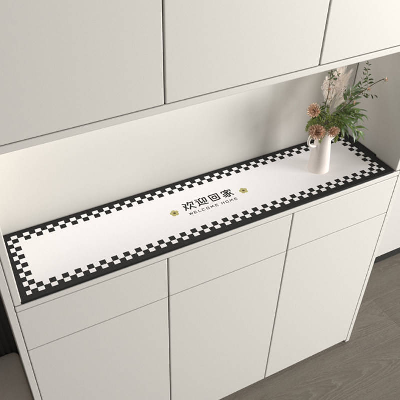 鞋柜台面垫欢迎回家简约电视柜桌垫防水防油免洗餐边柜玄关桌面垫,淘宝优惠券,粉丝福利购,淘宝优惠卷