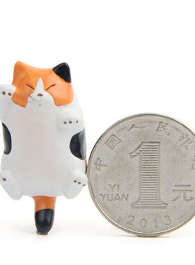 树脂温暖系列日本萌肥猫咪卡通立体磁扣冰箱贴吸磁贴手机壳素材