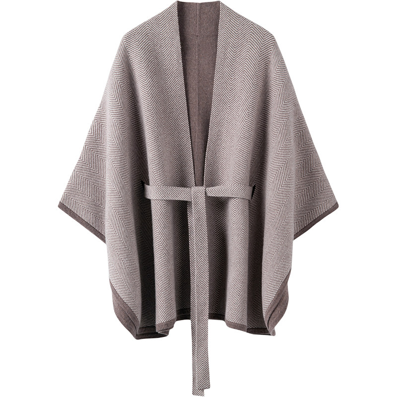 高端羊绒披肩~100纯山羊绒宽松大码斗篷秋冬简约毛衣女,淘宝优惠券,粉丝福利购,淘宝优惠卷