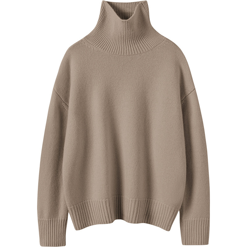 美的冒泡！定染蜜桃粉~重磅高领羊绒衫女加厚纯羊绒毛衣宽松慵懒,淘宝优惠券,粉丝福利购,淘宝优惠卷