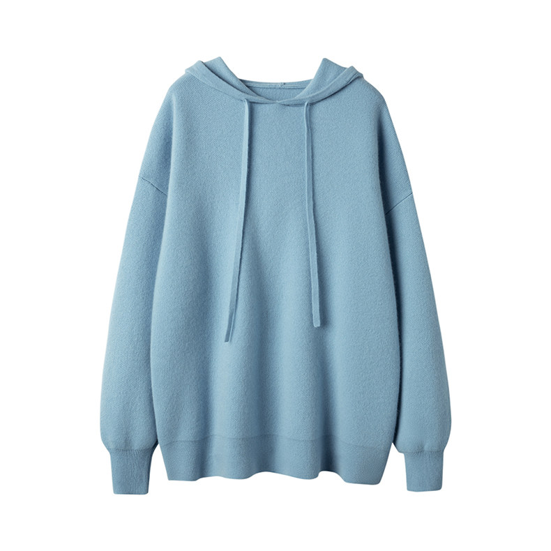 重磅推荐！稀有日本订单~美拉德四平针连帽羊绒衫女卫衣加厚毛衣,淘宝优惠券,粉丝福利购,淘宝优惠卷