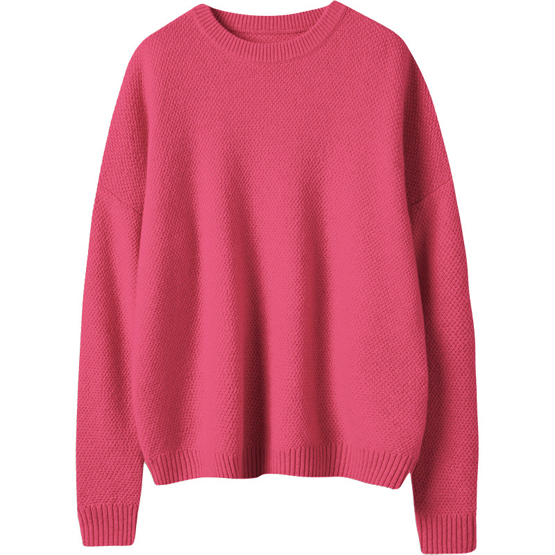 人群中你醉养眼！菠萝针纯山羊绒衫女圆领纯羊绒毛衣套头秋冬加厚,淘宝优惠券,粉丝福利购,淘宝优惠卷