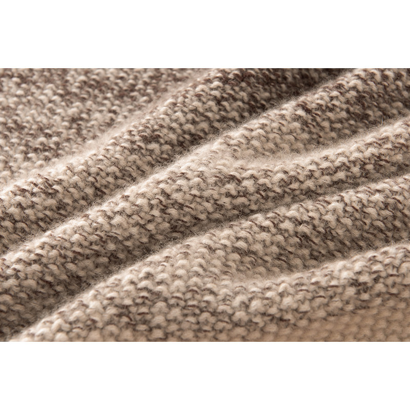 硬实力牛货！高端慵懒风100%纯山羊绒衫毛衣女宽松型冬季高领撞色,淘宝优惠券,粉丝福利购,淘宝优惠卷