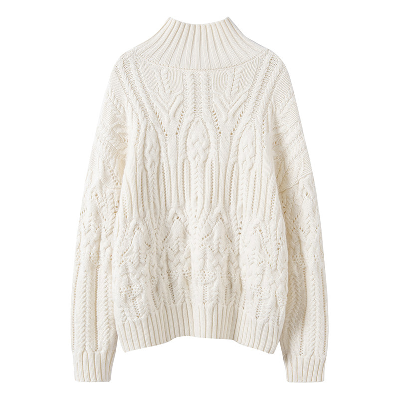 好款在回归！羊绒衫女镂空高领时尚纯色新款针织羊绒衫毛衣,淘宝优惠券,粉丝福利购,淘宝优惠卷