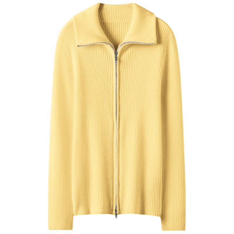 冬凤凰吸睛穿搭！双头拉链100%纯山羊绒开衫女毛衣针织打底开衫厚,淘宝优惠券,粉丝福利购,淘宝优惠卷