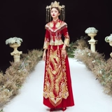 Свадебное платье Feng Guanxia, ​​Служба Служба 2023 Новая невеста Старший свадебный свадебный свадебный дракон и платье с Фениксом Лето лето