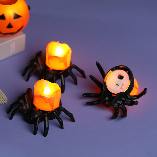 Halloween spider candle light electronic decoration