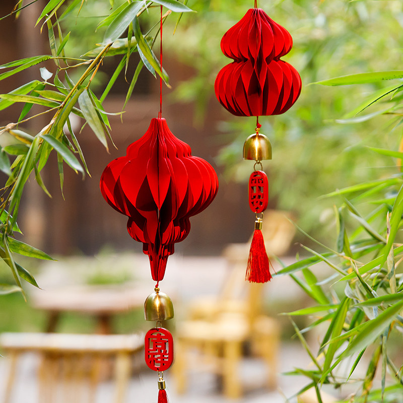 2026新年马年元旦装饰折纸灯笼吊饰春节店铺布置挂件客厅家用装扮,淘宝优惠券,粉丝福利购,淘宝优惠卷