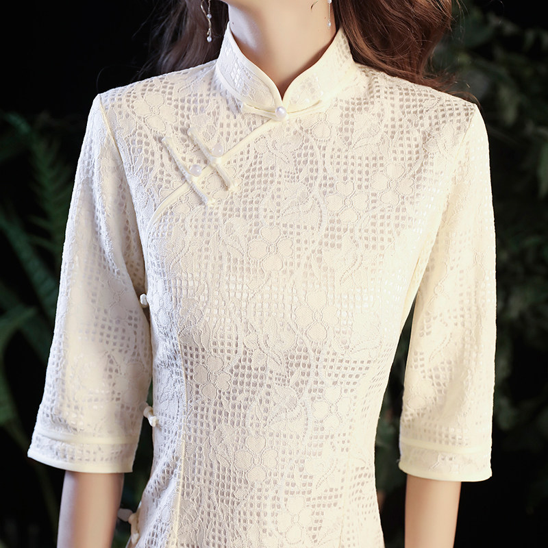 旗袍2020年秋新款改良版少女连衣裙 圣梵琳旗袍