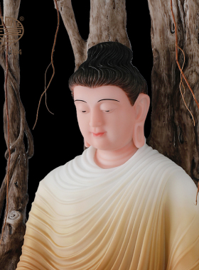 菩提树下麋鹿摆件寺庙供奉佛像