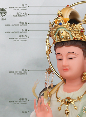 圣丰文殊普贤佛像摆件