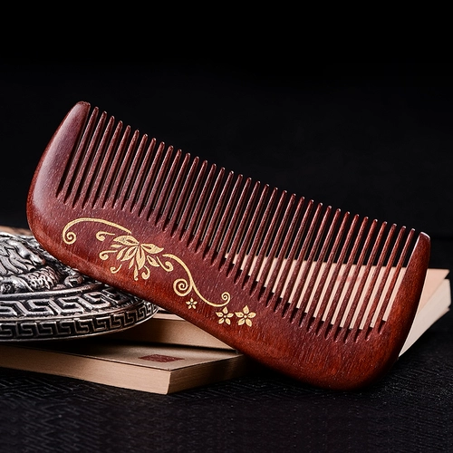 Натуральная расческа из сандалового дерева, кудрявый массажер, подарок на день рождения