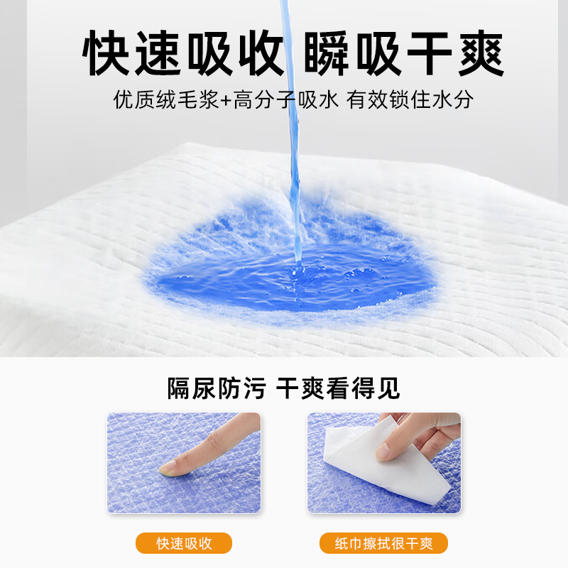 隔尿垫婴儿大尺寸防水透气不可洗儿童尿片新生宝宝护理一次性医用,淘宝优惠券,粉丝福利购,淘宝优惠卷
