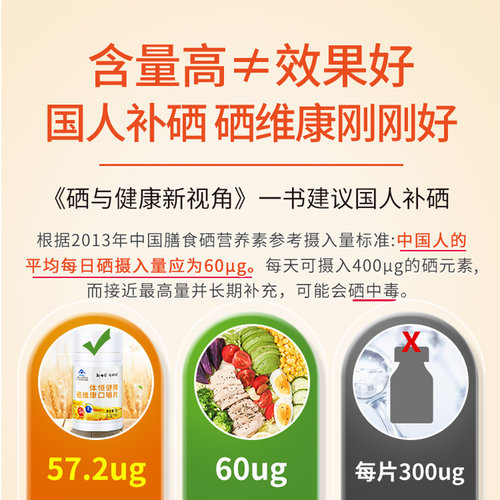 多白畅音维生素旗舰店西因乐中药硒维康硒片hpv免疫补硒体恒健果 - 图2