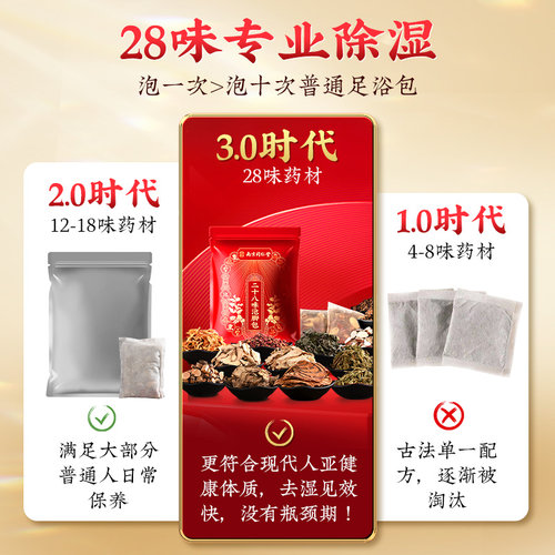 南京同仁堂三伏天泡脚药包祛寒湿的艾草非去湿气排毒助睡眠足浴包-图1