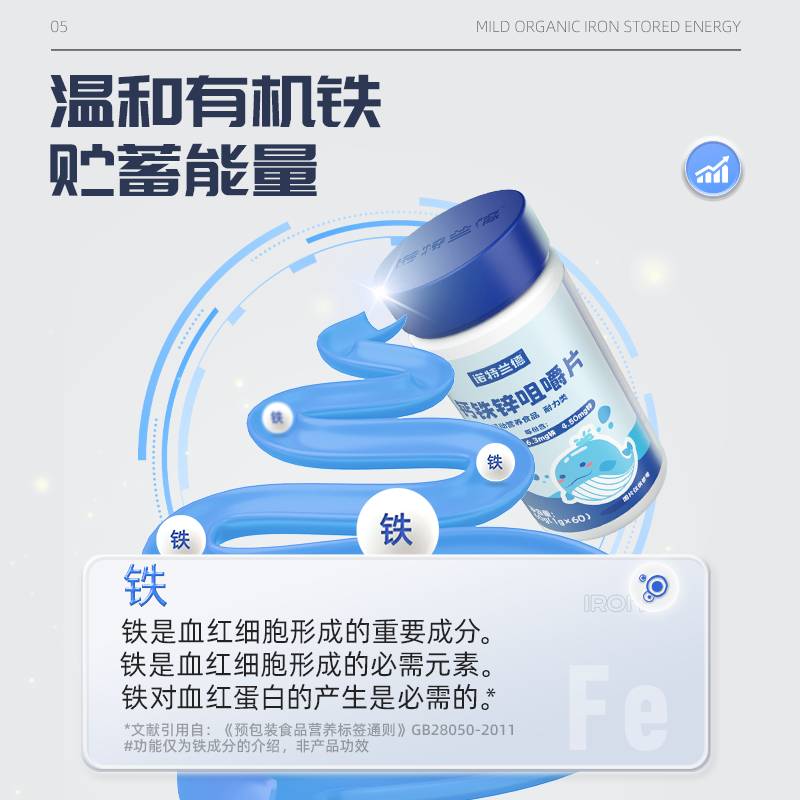 诺特兰德钙铁锌儿童青少年咀嚼片 阿里健康大药房钙铁锌/钙镁