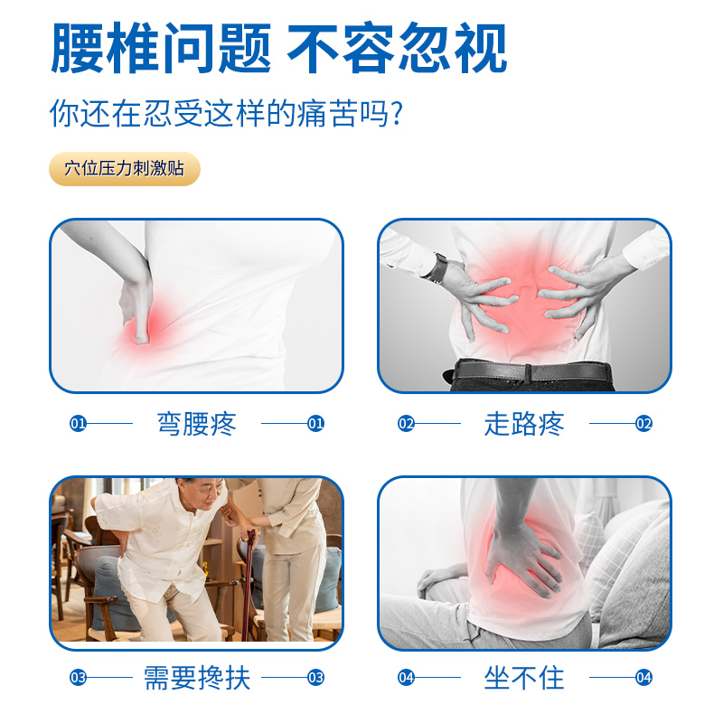 腰间盘突出专用膏贴腰疼风湿类关节痛腰间盘突出治腰椎间盘贴膏 - 图0