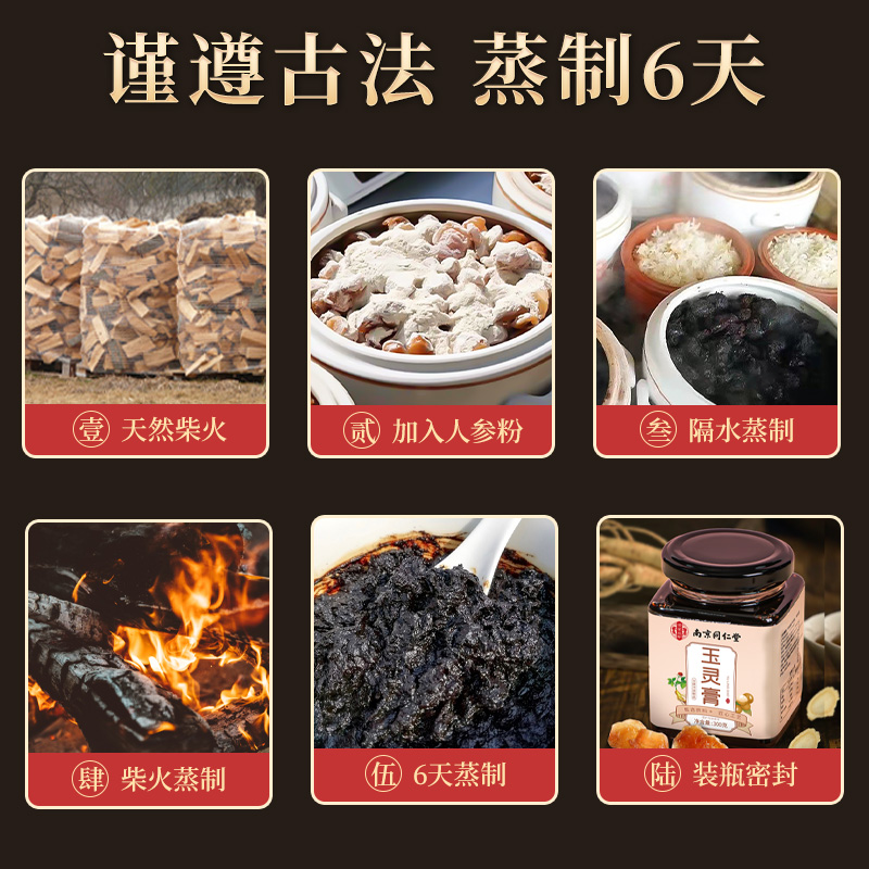 玉灵膏正品同仁堂官方旗舰店桂圆人参氣血双补玉林柴火蒸制非900g - 图0