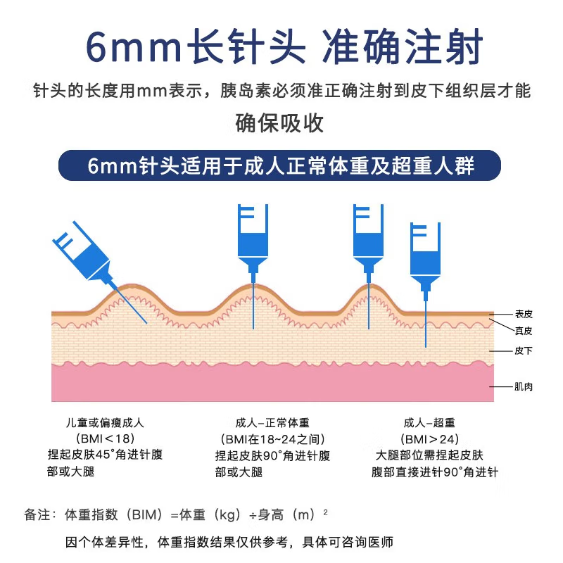 诺和胰岛素注射笔针头一次性6mm7支诺和笔针糖尿病8mm通用-图2