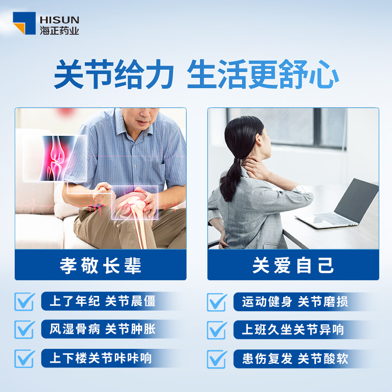 10盒】海正伊索佳硫酸氨基葡萄糖胶囊疼痛风湿药关节炎氨糖软骨素 - 图2