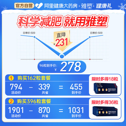 雅塑奥利司他胶囊减肥药房排油燃脂瘦身男女通用正品药官方旗舰店 - 图0