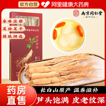 White ginseng Changbai Mountain ginseng Ginseng Raw in the sunburn Herbal Medicinal Herbs Forest down wild Mountain Ginseng Sliced Bubble Wine Extra-large Sunburn Ginseng